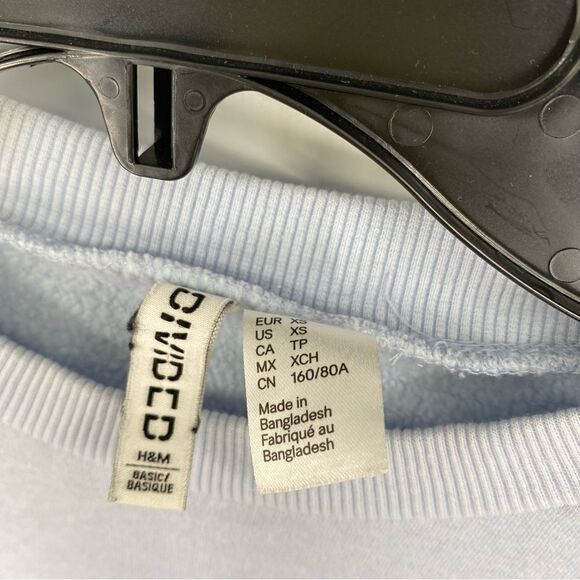 Divided Women’s Oversized Boxy Cut Light Blue Sweatshirt size XS - Picture 2 of 3